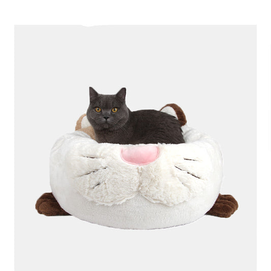 Small Dog Net Red Cat Litter Autumn And Winter Warm Pet Bed