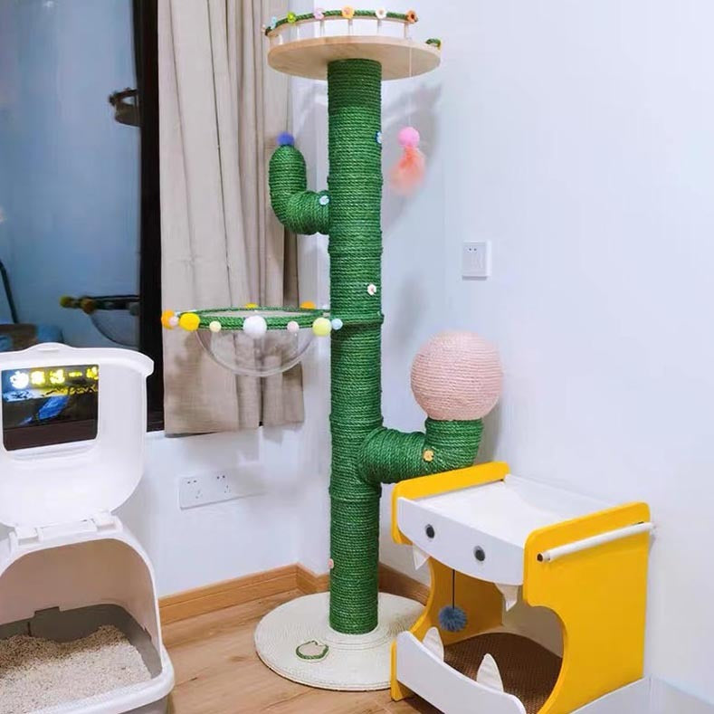 Cactus Cat Climbing Frame Self-made Diy Complete Material Package