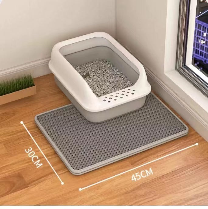 Cat Litter Mat Double Layer Filter Anti-bring Out