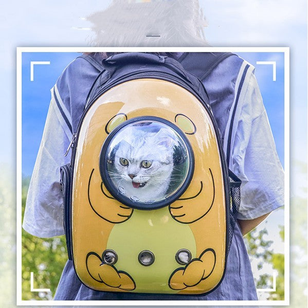 Cat Bag Going Out Portable Double Shoulder To Go Bag Pet Cat Backpack