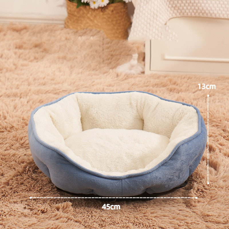 Pet Cat Warm Semi-enclosed Cold-proof Litter Mat