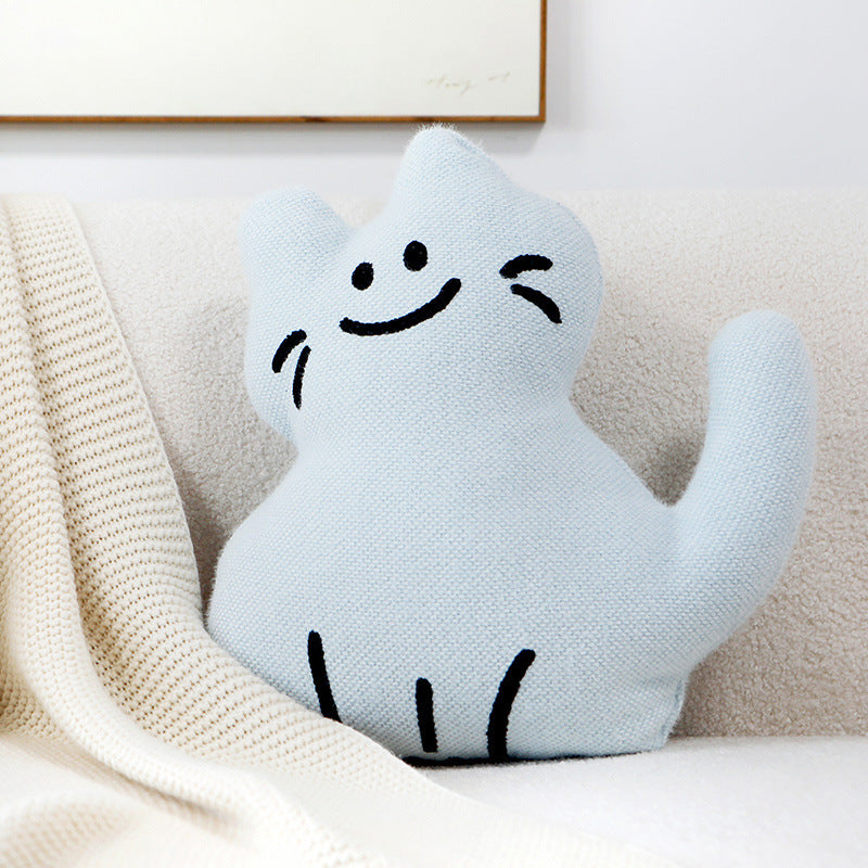 Cat Pillow Cover Cartoon Living Room Sofa