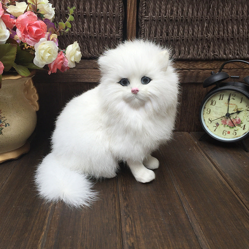 Handmade Imitation Persian Cat With Real Fur