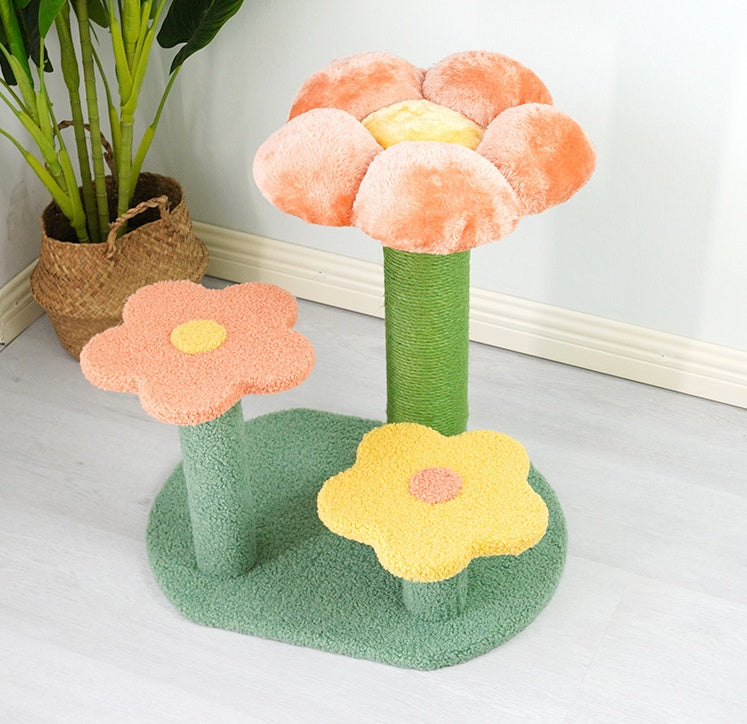 Flower Cat Climbing Frame Zi Sisal Cat Scratch Board Cat Toy Supplies