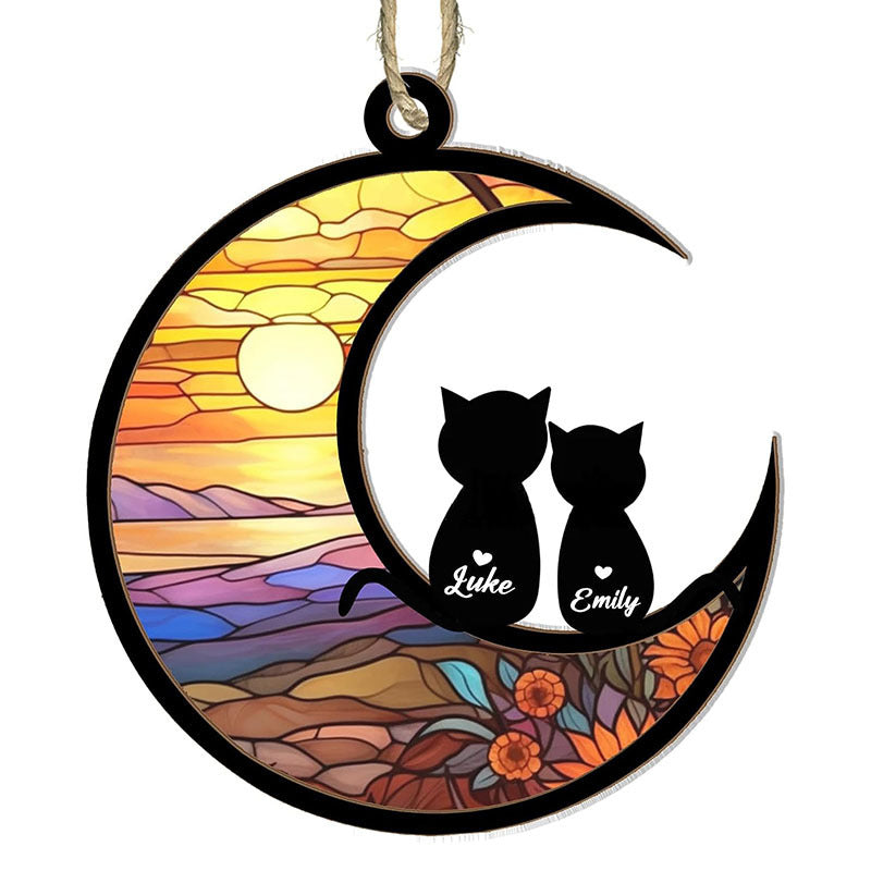 Cat Memorial Sunshine Harvest Halloween Pendant