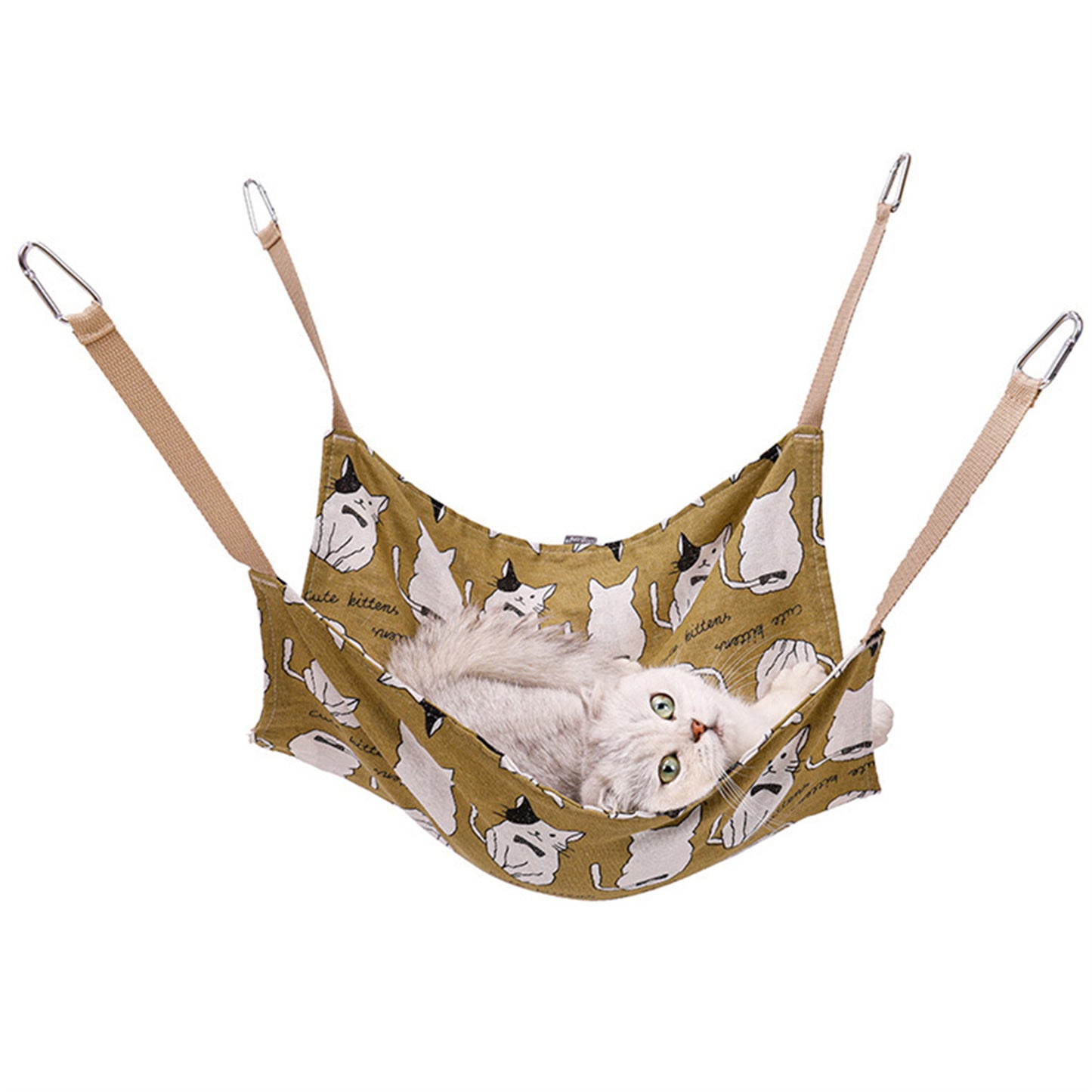 Breathable Cat Cotton Linen Hammock Wear Resistant Multicolor Cat Cage Hanging Bed Soft With Hanging Hook Cat Hammock Bed Summer