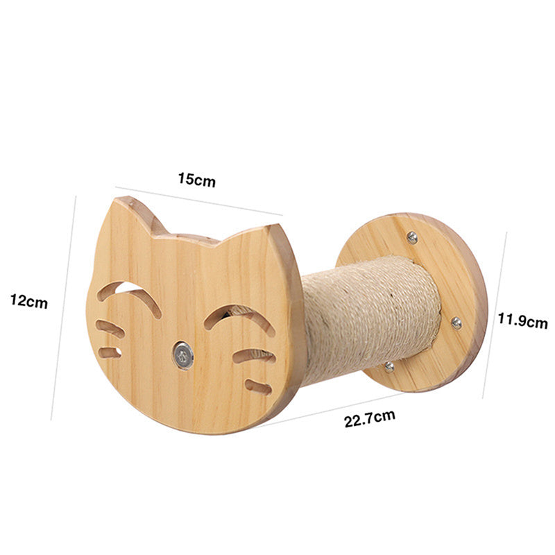 Pine Solid Wood DIY Cat Climbing Frame Cat Wall Hanging