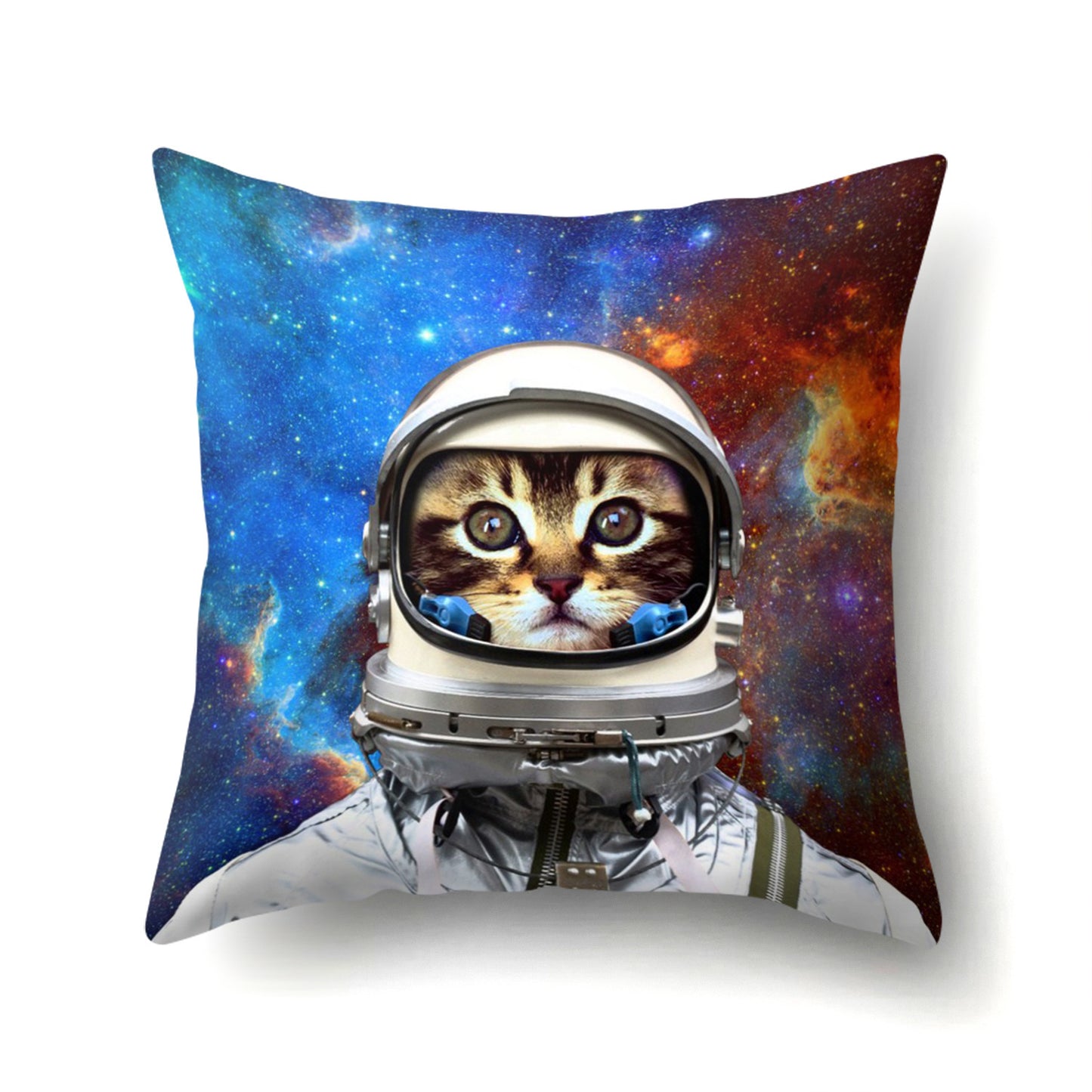 Printed Cute Animal Cat Polyester Pillowcase