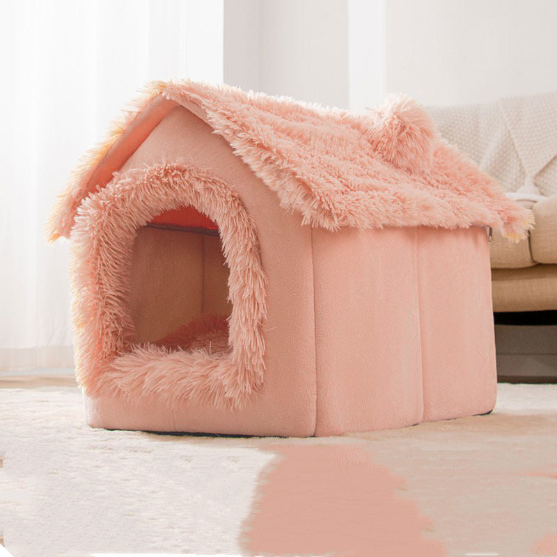 Removable And Washable Small Dog Teddy Cat Litter Closed Dog House