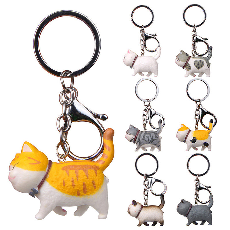 Super Cute Fat Cat Doll Keychain Pendant