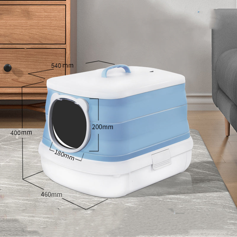 Foldable Litter Box Oversized Fully Enclosed