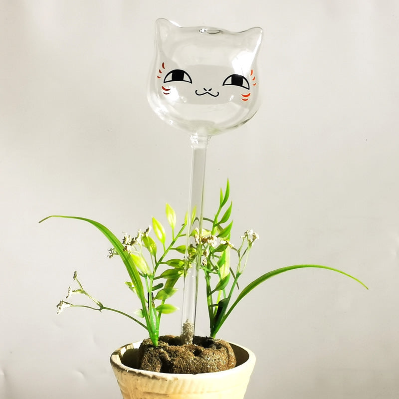 Household Fashion Personality Cute Cat Glass Watering Device