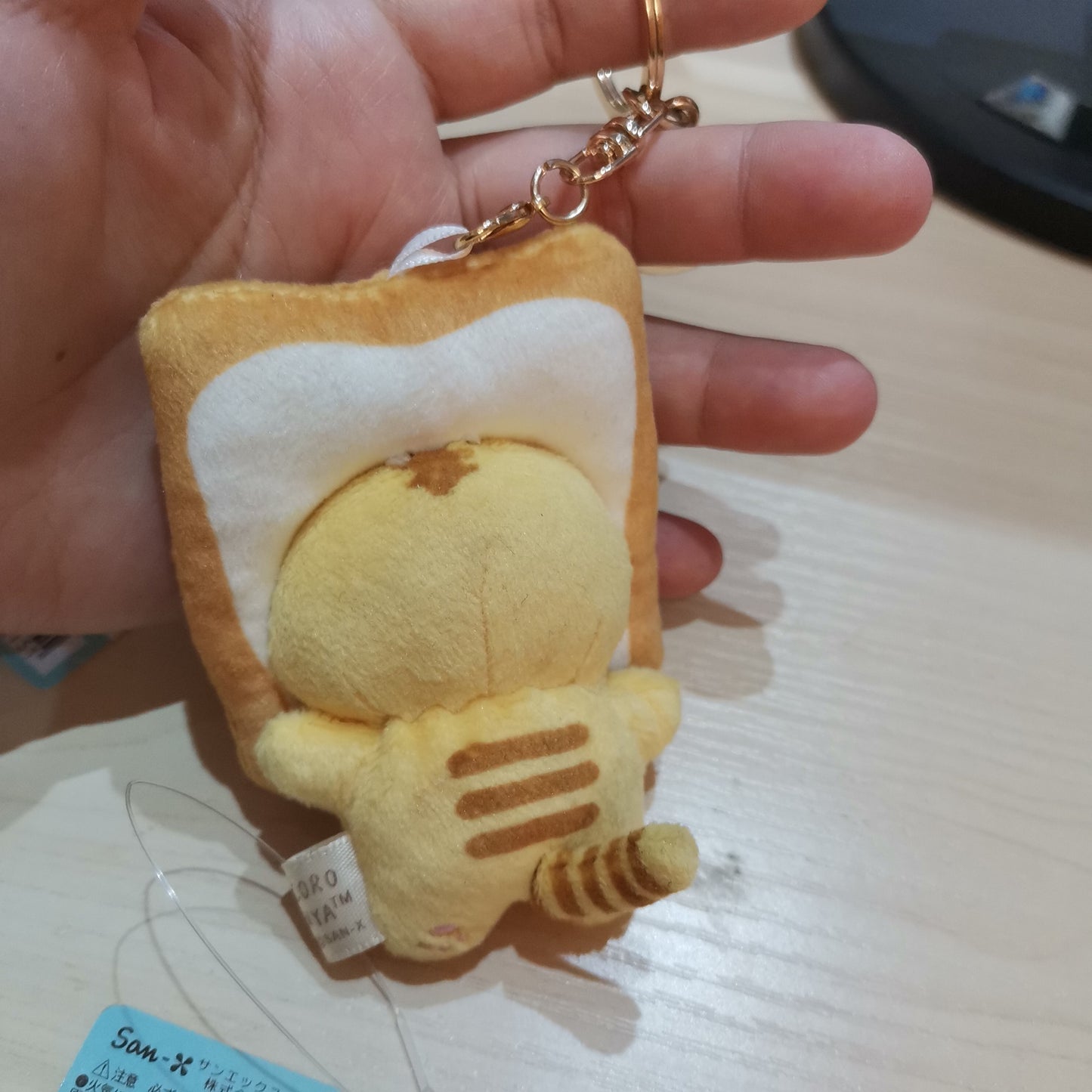 Japanese Cartoon Toast Cat Plush Doll Pendant