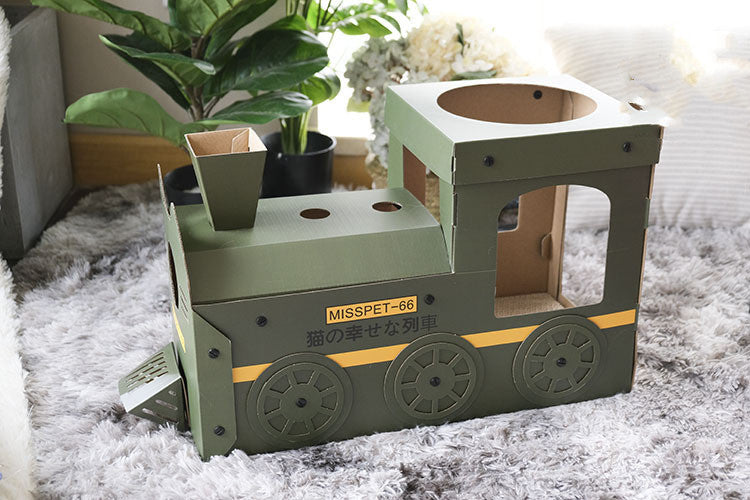 Cat Scratching Board Car Meow Toy Grinding Claw Folding Litter