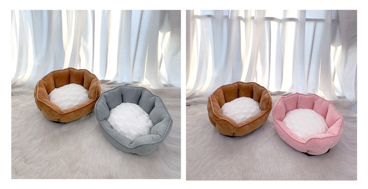 Thickened Plush Shell Dog And Cat Litter