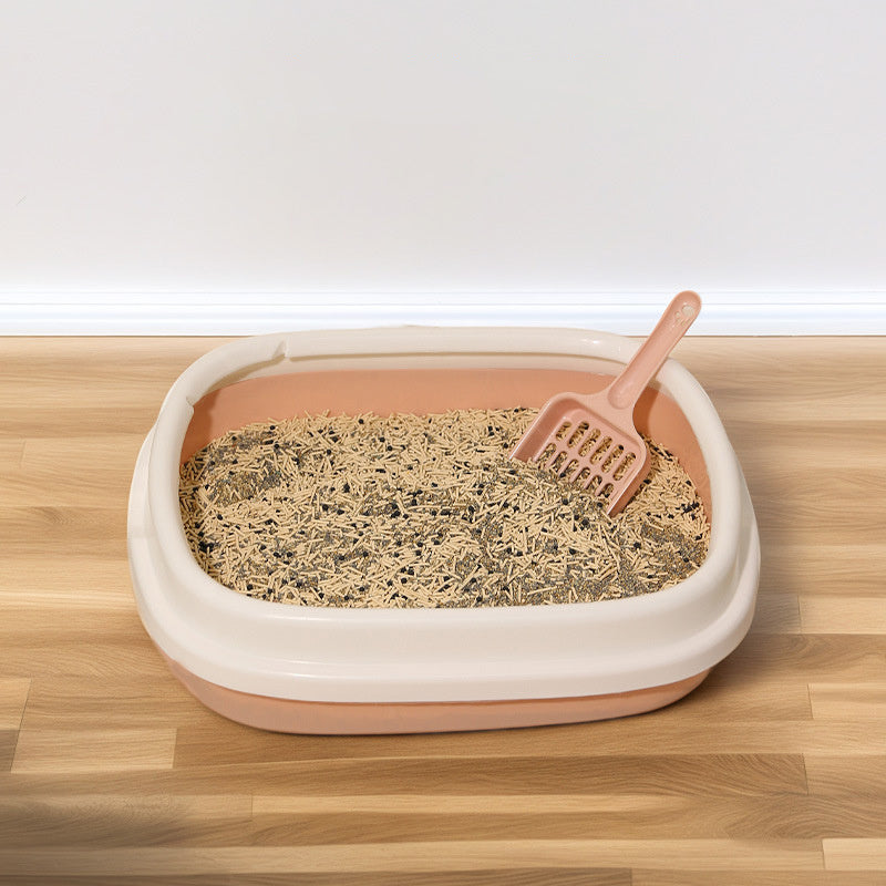 Pet Toilet Bedpan Training Plastic Sand Litter Box Cat Dog Tray With Scoop Cat Litter Box Anti-Splash Dog Clean Toilet