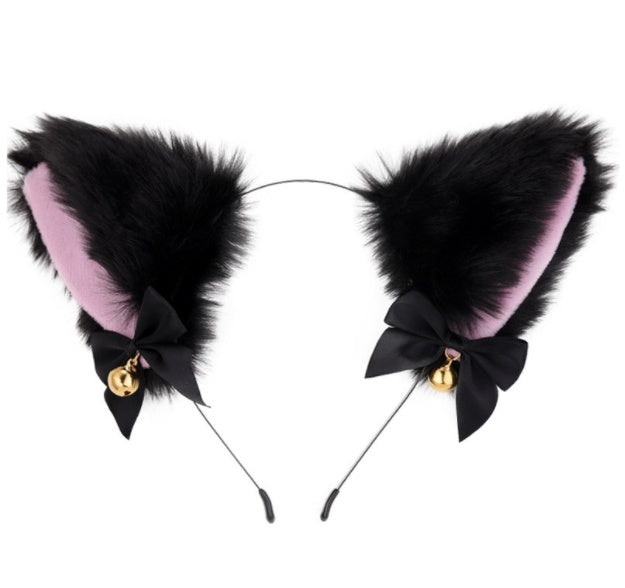 Fluffy Bell Cat Ear Headdress