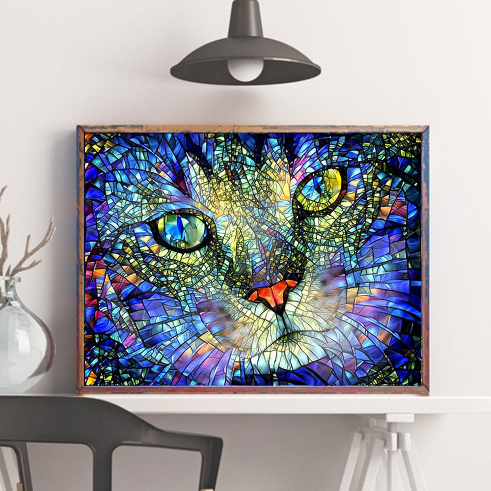 Diamond Painting Full Cat Kit Animal Home Decoration