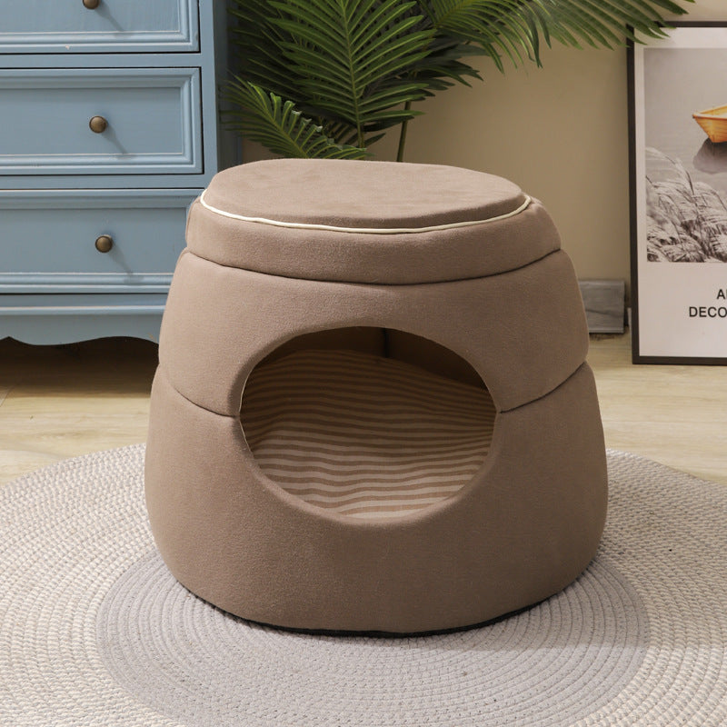 Tree Hole Cat Litter, Multi-functional Four-season Small Dog And Cat Universal Teddy Pomeranian Warm Kennel