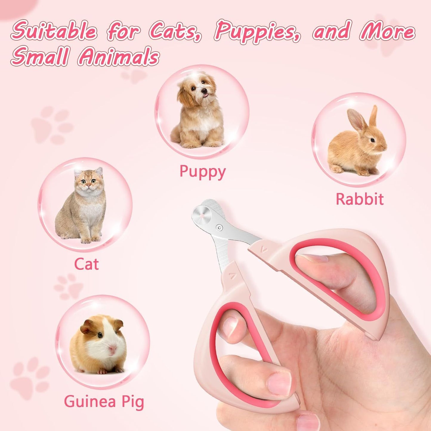 Cat Nail Clipper Cat Nail Trimmer With Positioning Round Hole Sharp Non Slip Handle Cat Claw Clipper Safe Indoor Cat Nail Clipper Pet Nail Clipper For Cats, Puppies And More Animals