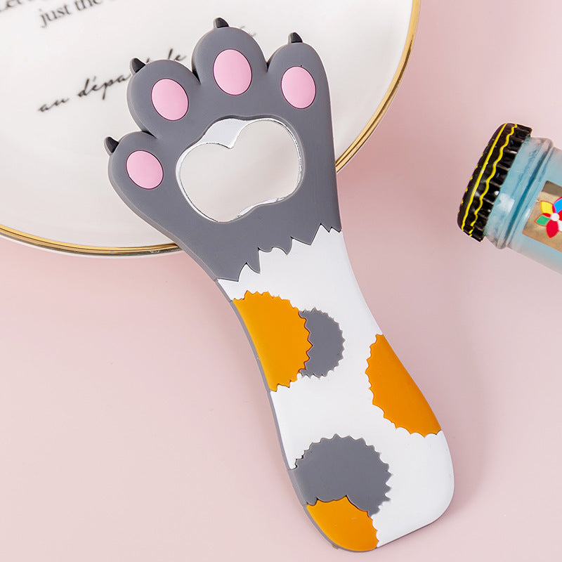 Cat Paw Bottle Opener Cute Cartoon Magnetic Beer