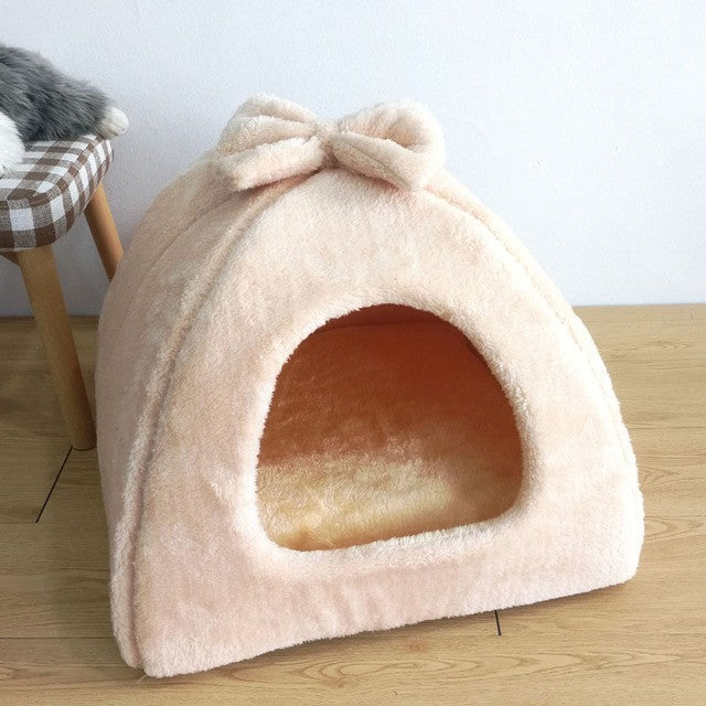 Cat Litter Winter Enclosed Warm Cat Villa Internet Celebrity Kennel Teddy Deerhound Chihuahua Yurt Pet Litter