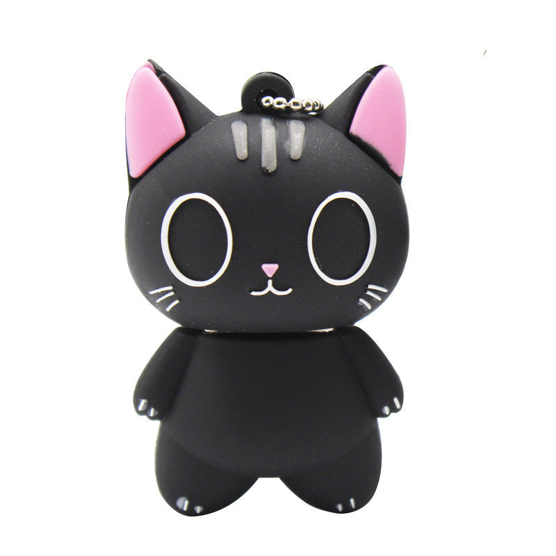 Cartoon mini coffee black cat USB disk