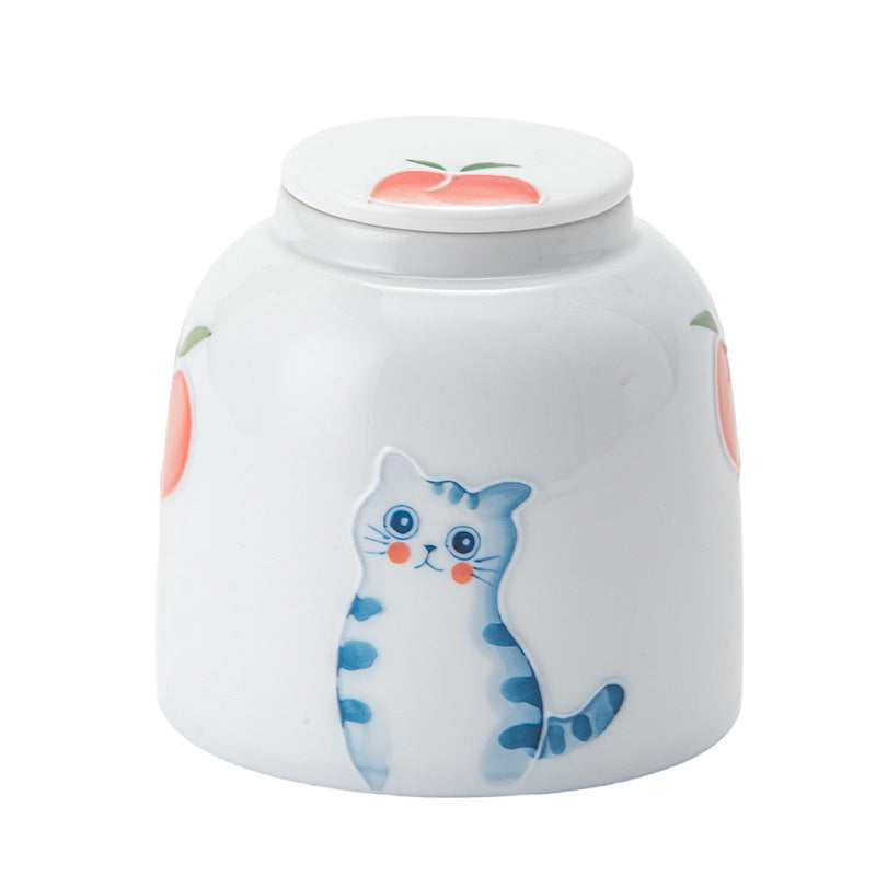 Hand Painted Cat Fashion Tea Pot